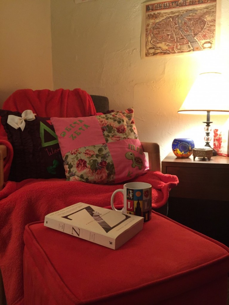 My personal reading nook. Photo by Meg McIntyre.
