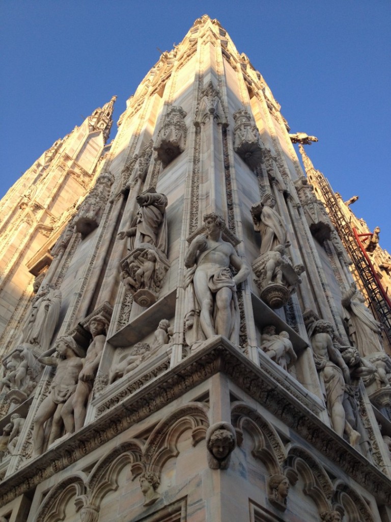 The outside of the Duomo di Milano in Milan, Italy. Photo by Meg McIntyre