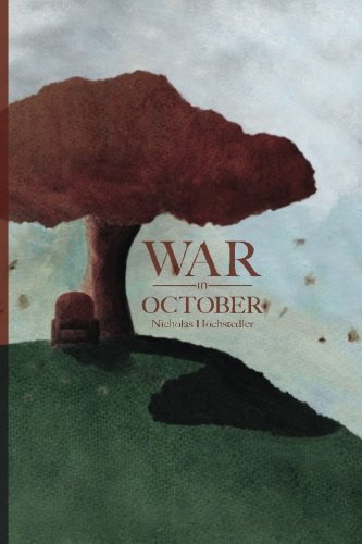 The cover of the book "War in October" which was drawn by the author's brother, Jacob Hochstedller. Photo courtesy of amazon.com