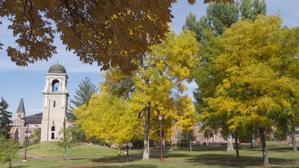 The DU campus during the fall quarter in 2014. Photo: Connor W. Davis