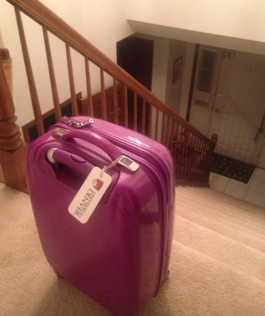 Carolyn's suitcase awaits her adventure. Carolyn Angiollo | Clarion