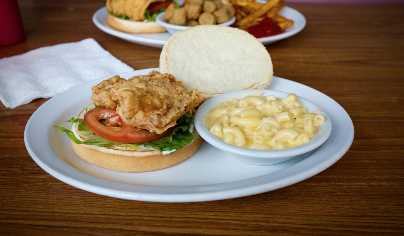 The Fried Chicken Sandwich and Mac & Cheese Side. Justin Cygan | Clarion