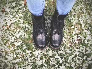 Papadopoulos, whose style is inspried by Frankie Cosmos, snagged her Doc Martens from Journey’s.  Ruth Hollenback | Clarion