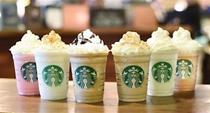 The “absolutely fantastic” Starbucks Frappuccinos in an array of flavors.  Photo courtesy of today.com