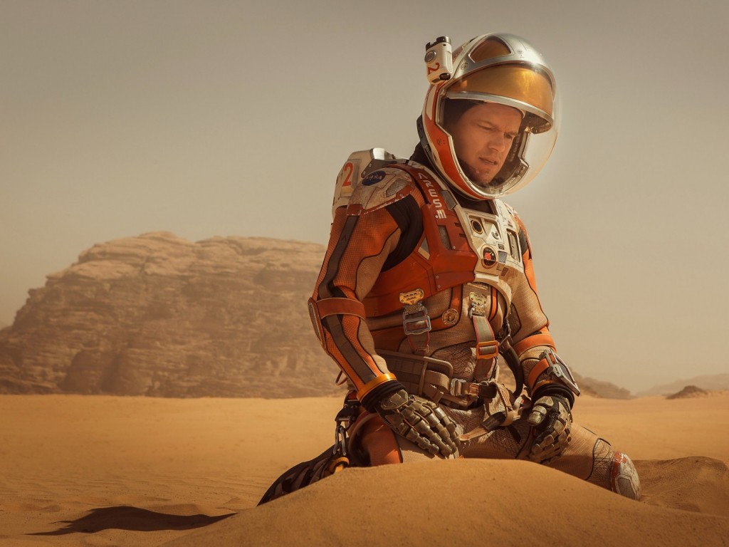 Matt Damon (“Interstellar”) plays NASA botanist Mark Watney who gets stranded on Mars. He has to use his scientific knowledge to navigate and survive the Red Planet. photo courtesy of techinsider.com