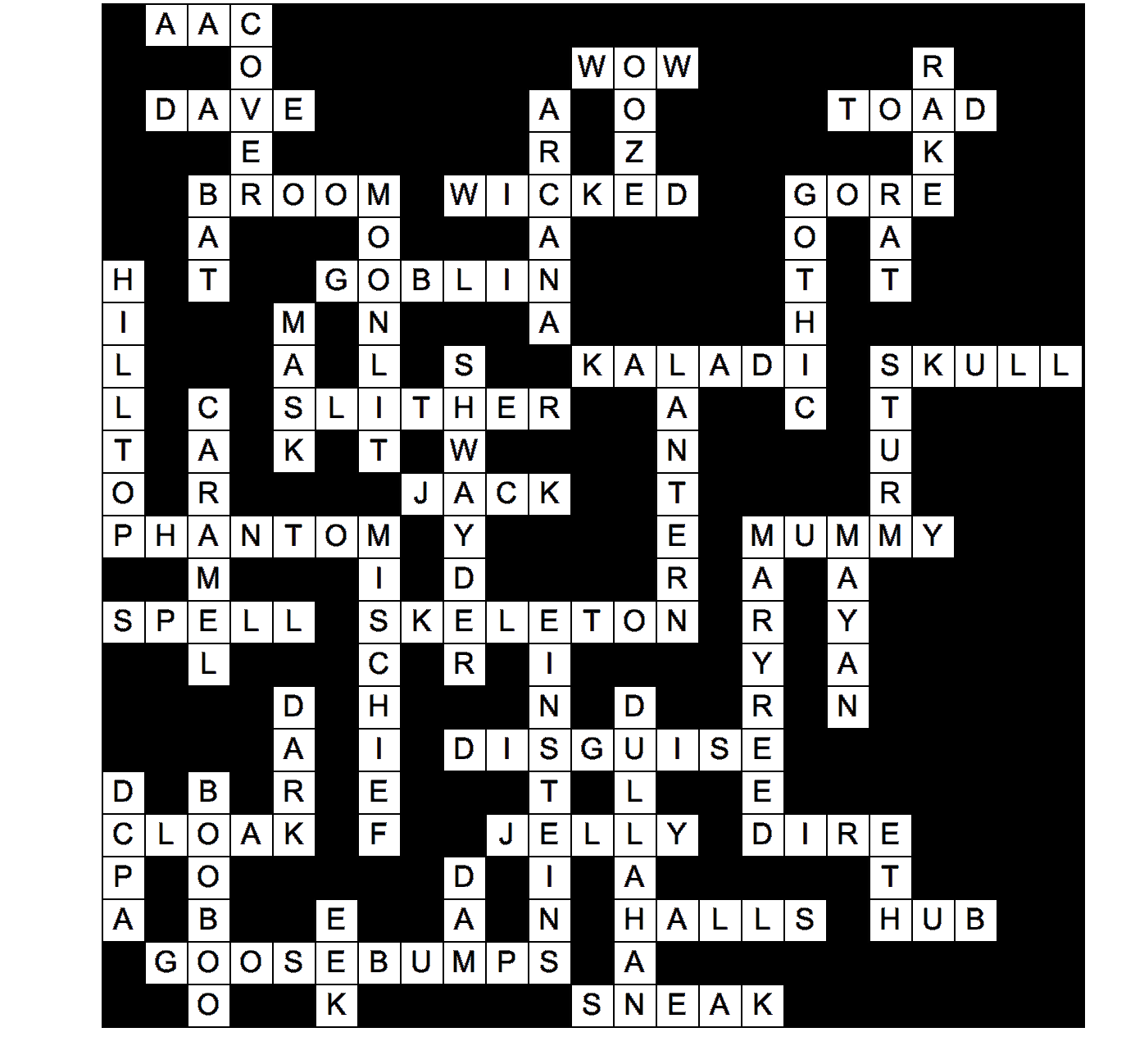 Crossword Puzzle: Week 8 Answers DU Clarion