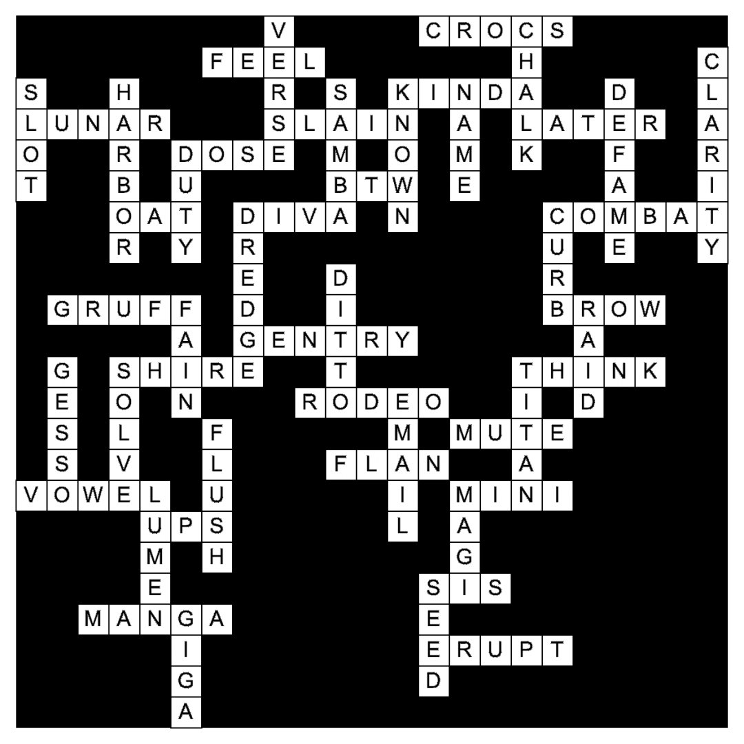 Clarion Crossword Answers: Week 7 – DU Clarion