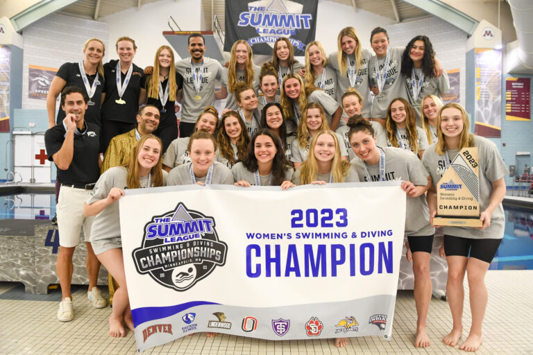 DU Swim and Dive dominates Summit League Championships DU Clarion